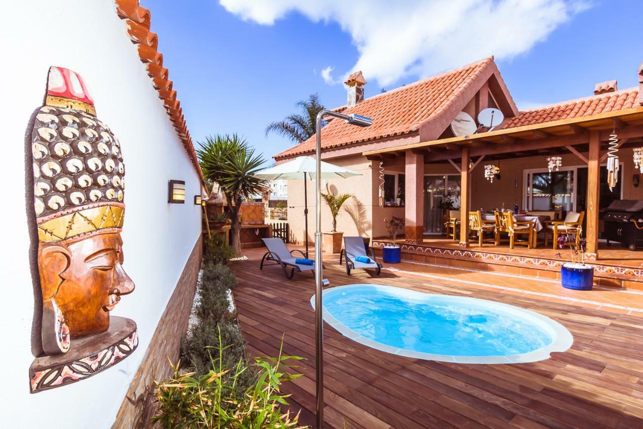 Villa Hibiscus Centrum Corralejo Beach Private Pool Family Exterior foto